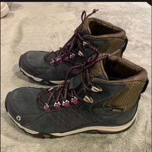 Oboz Sapphire Mid B-Dry Hiking Boots Huckleberry Blue Waterproof Women’s Sz 6